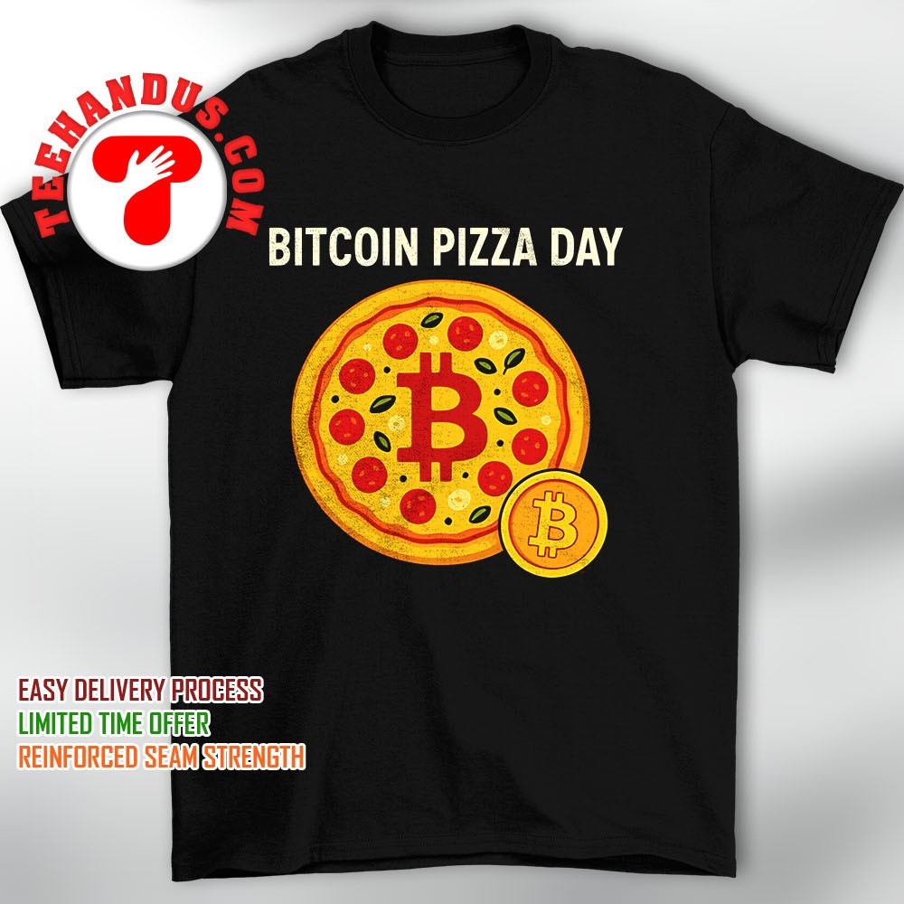 Bitcoin pizza day shirt, hoodie, sweater, long sleeve and tank top