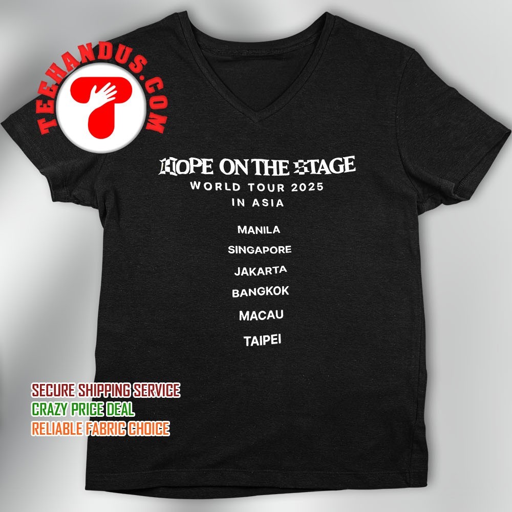 【公式アジア限定】HOPE ON THE STAGE★Black Tシャツ Hope on the stage world tour 2025 in Asia shirt, hoodie