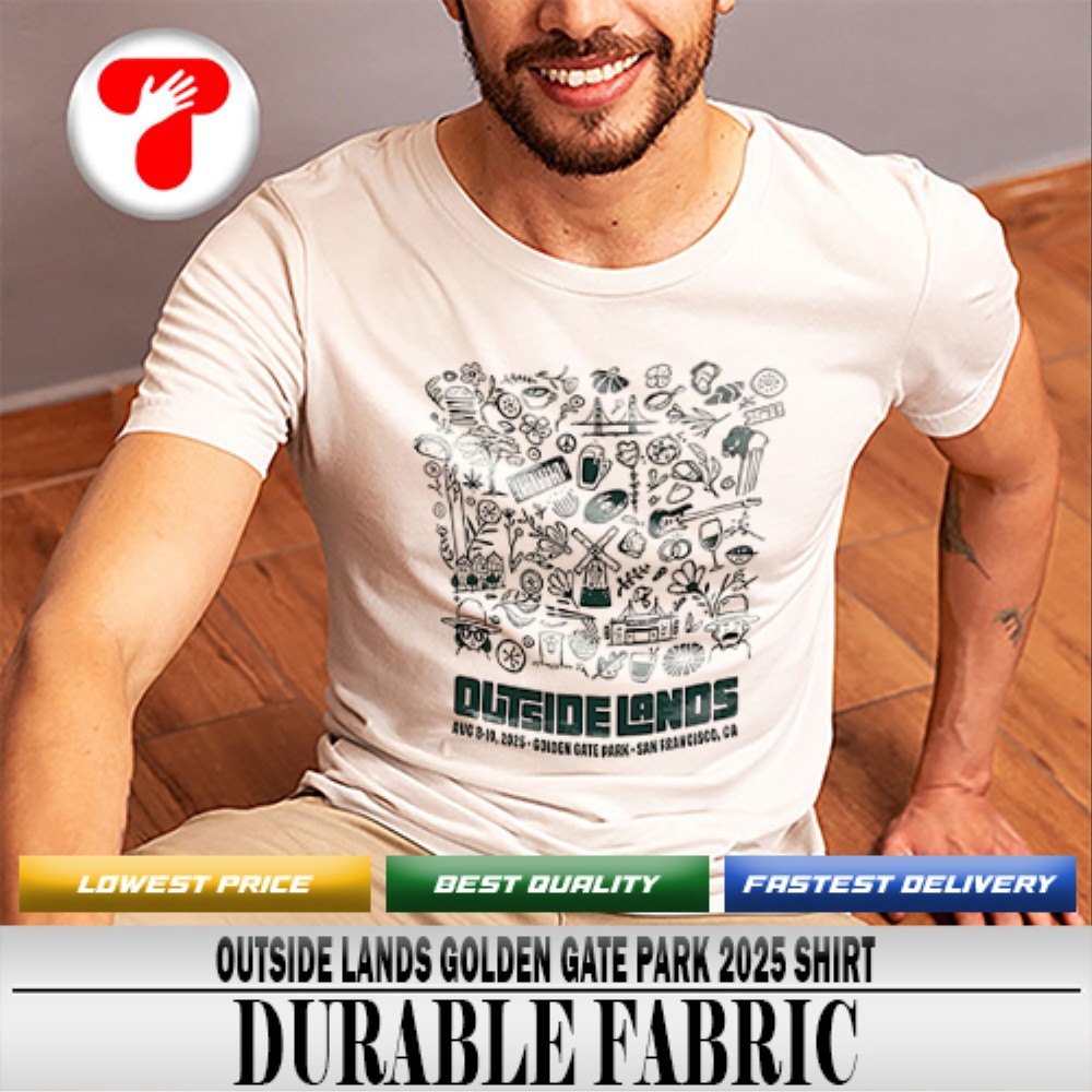 OUTSIDE LANDS 2025 Tシャツ Pacsun x Outside Lands Golden Gate Park T-Shirt | PacSun