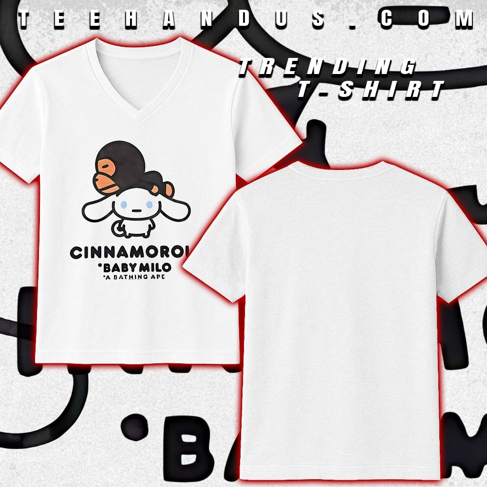 Cinnamoroll baby milo a bathing ape shirt, hoodie, sweater