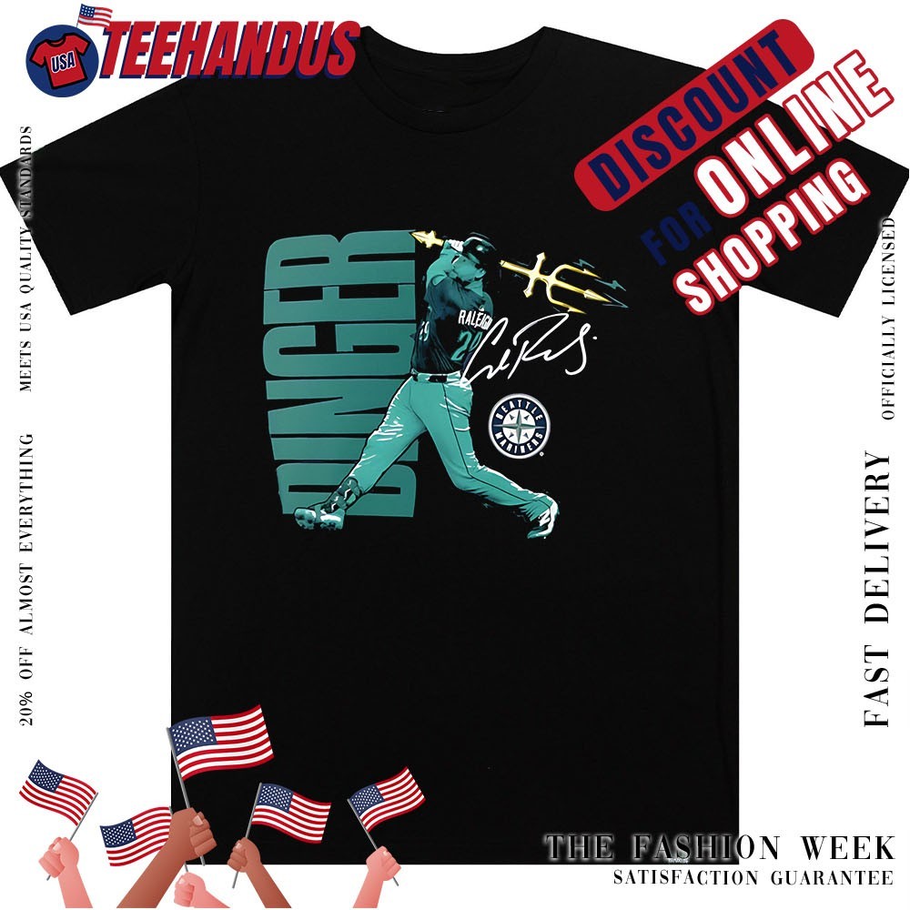 Cal Raleigh Seattle Mariners trident swing signature shirt, hoodie,  sweater, long sleeve and tank top, image size:1000x1000
