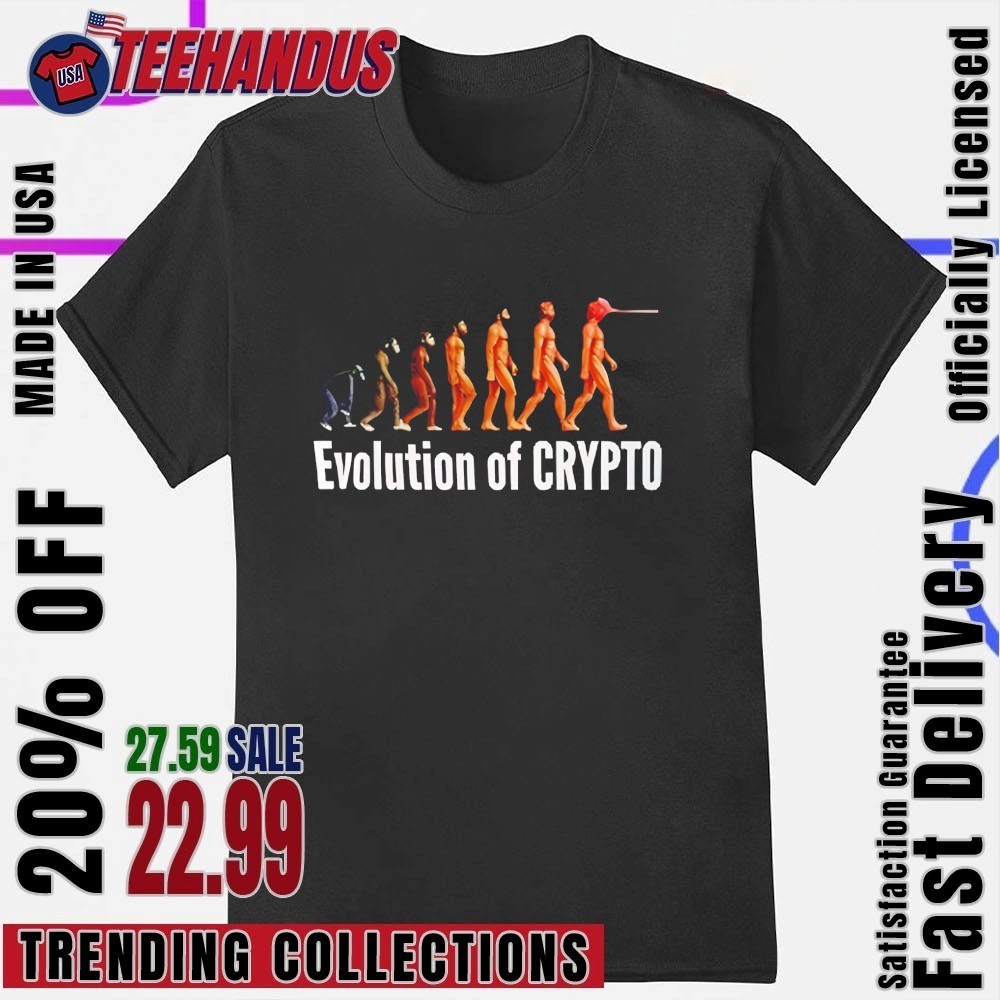 Evolution of crypto shirt, hoodie, sweater, long sleeve and tank top