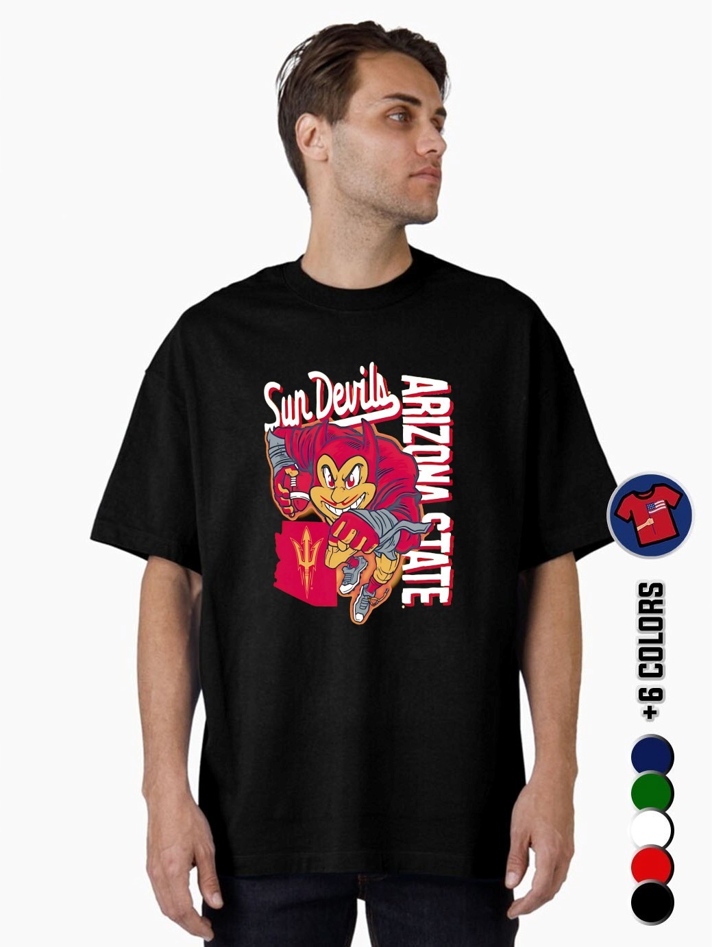 Arizona State Sun Devils Sketched Mascot Shirt, hoodie, sweater