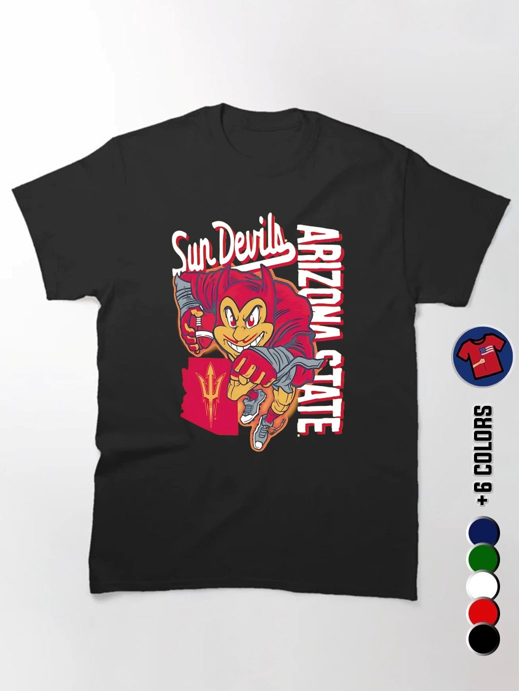 Arizona State Sun Devils Sketched Mascot Shirt, hoodie, sweater