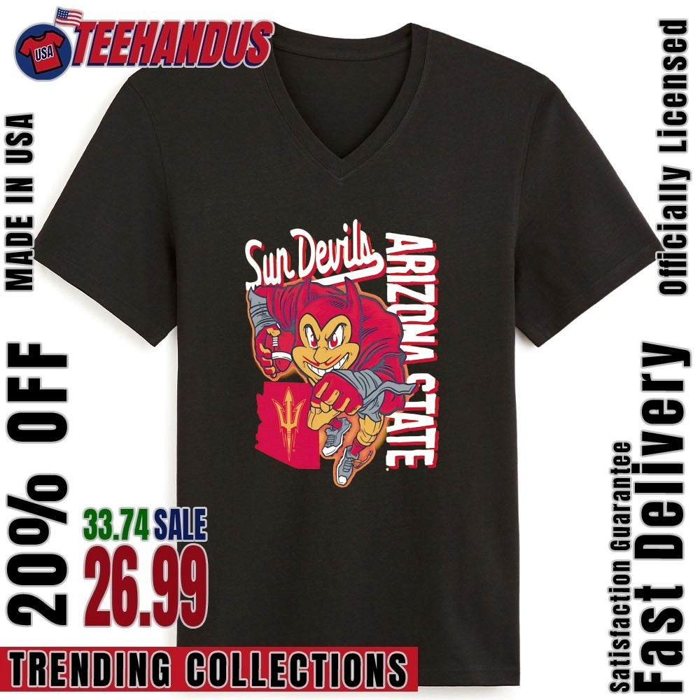 Arizona State Sun Devils Sketched Mascot Shirt, hoodie, sweater