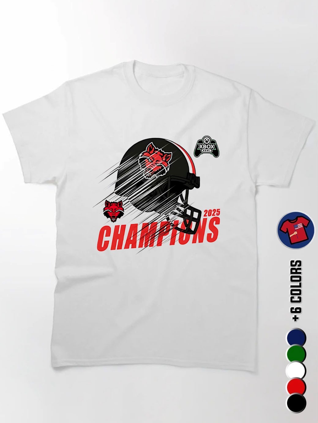 Arkansas State Red Wolves Xbox Bowl Champions 2025 shirt, hoodie