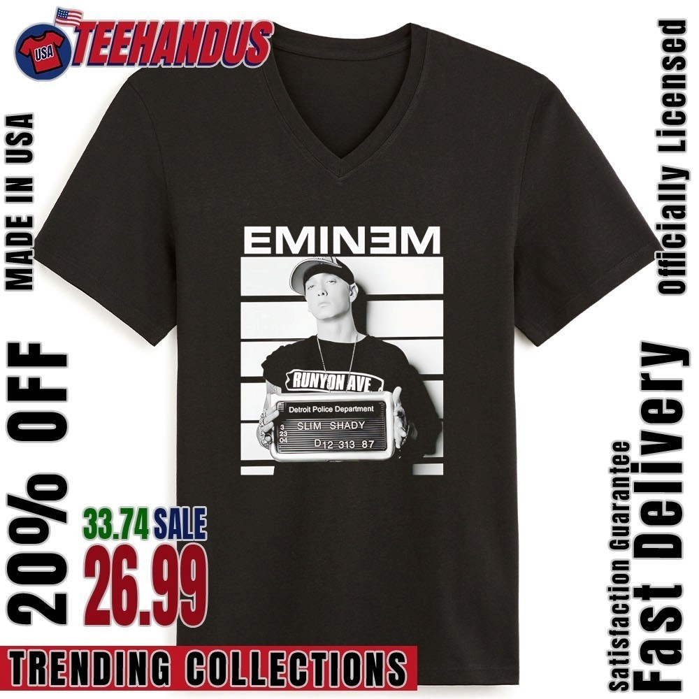 Eminem Anger Slim Shady Mugshot Shirt, hoodie, sweater, long