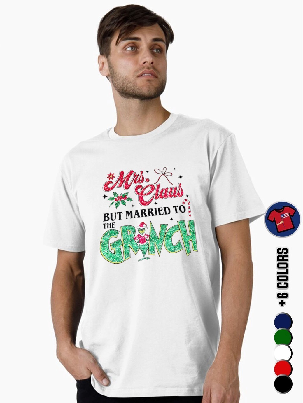 Mrs Claus But Married To The Grinch Shirt, hoodie, sweater, long