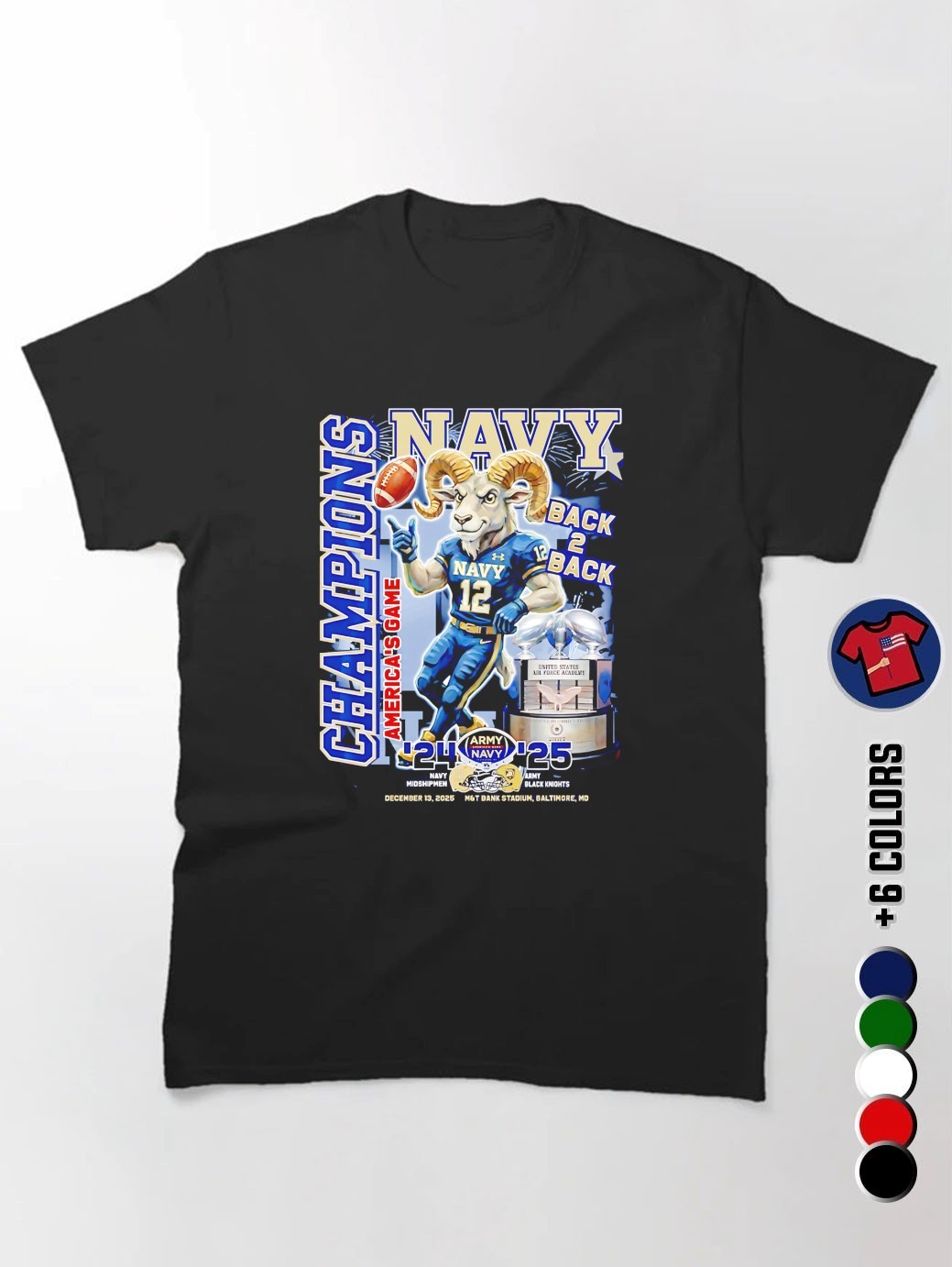 Navy Midshipmen Champions America's Game Back 2 Back Shirt, hoodie