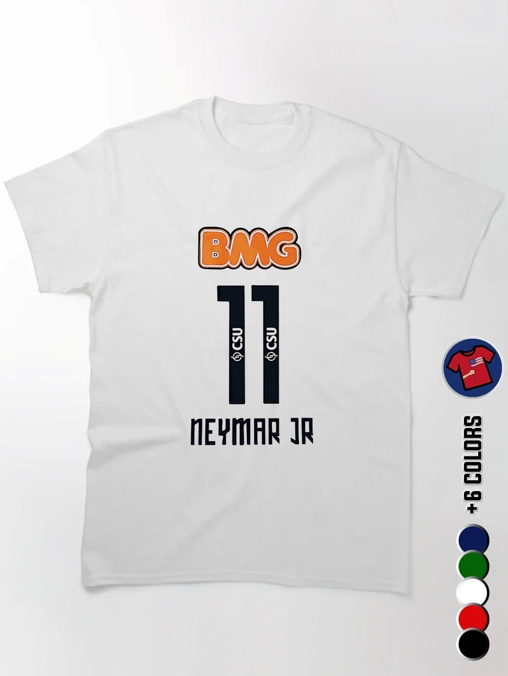 Neymar Jr #11 Santos BMG Shirt, hoodie, sweater, long sleeve and