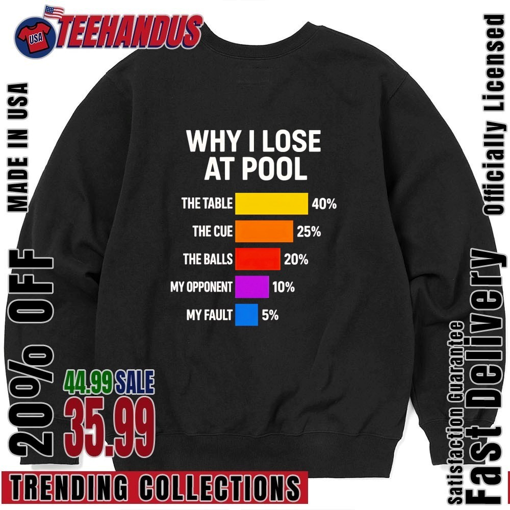 Why I Lose At Pool Shirt, hoodie, sweater, long sleeve and tank top