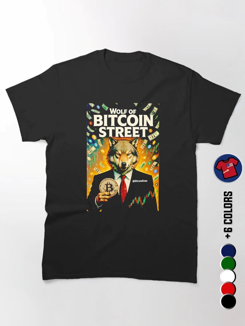 Wolf Of Bitcoin Street Shirt, hoodie, sweater, long sleeve and tank top