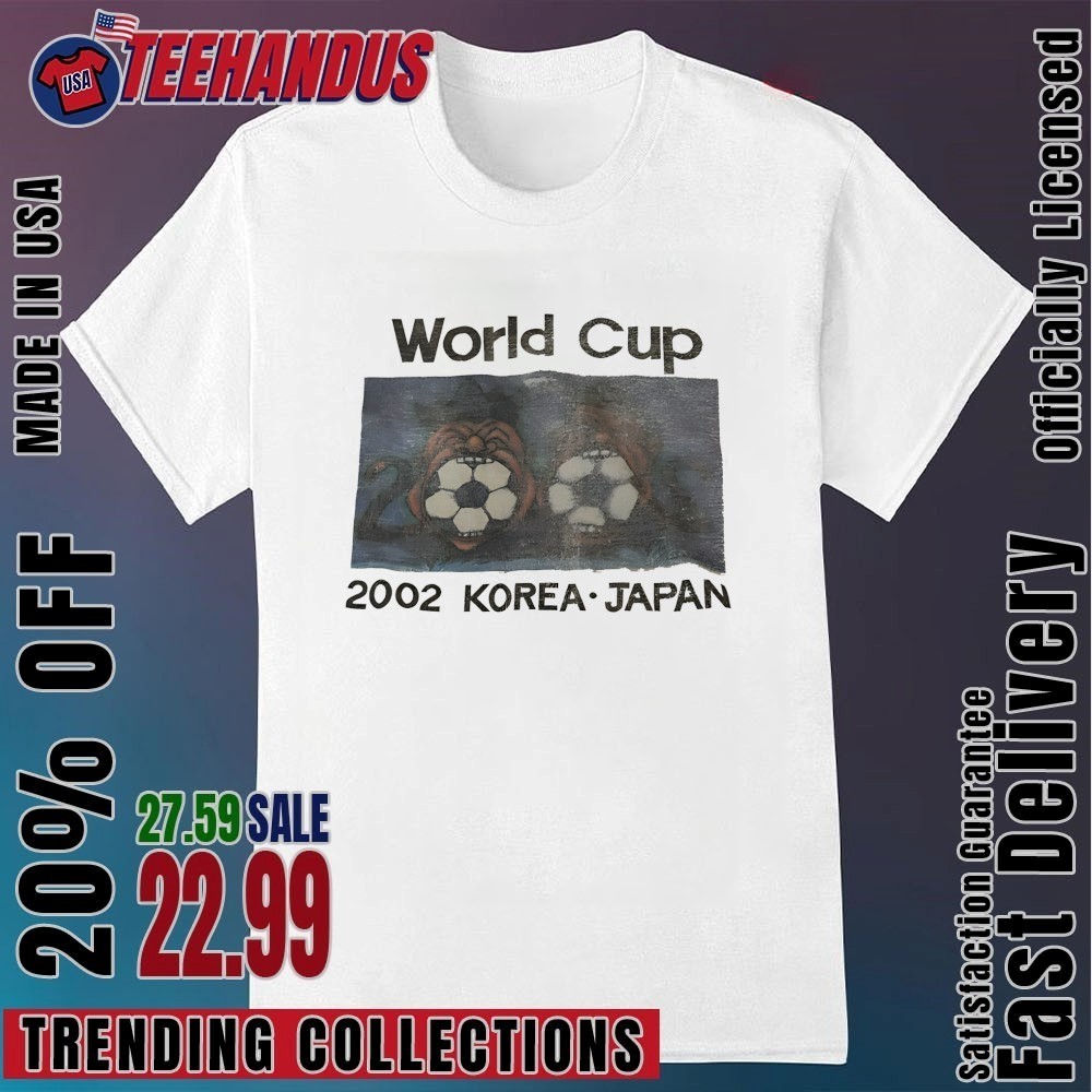 World Cup 2002 Korea Japan Vintage Shirt, hoodie, sweater, long