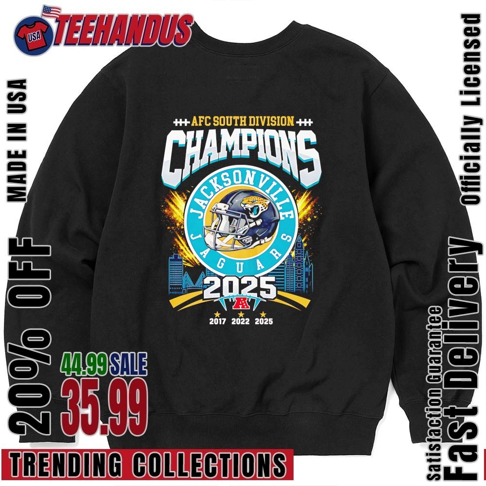 &TEAM SWEAT SHIRT ファンミーティング2025 AFC South Division Champions Jacksonville Jaguars 2025 shirt