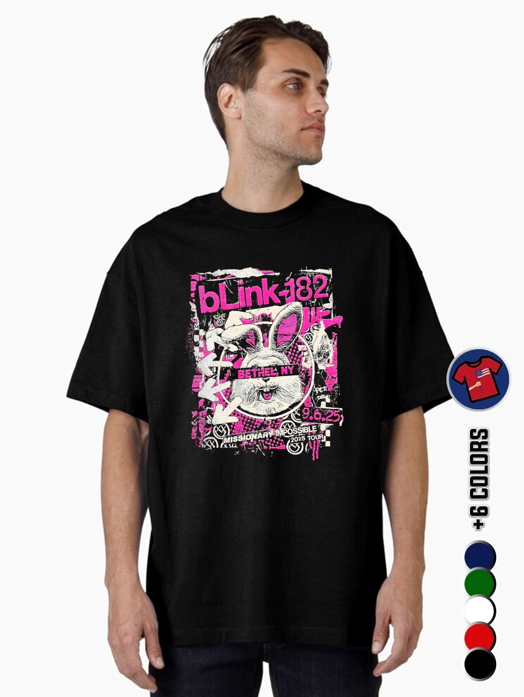 Blink-182 Missionary Impossible 2025 Tour Bethel NY shirt, hoodie