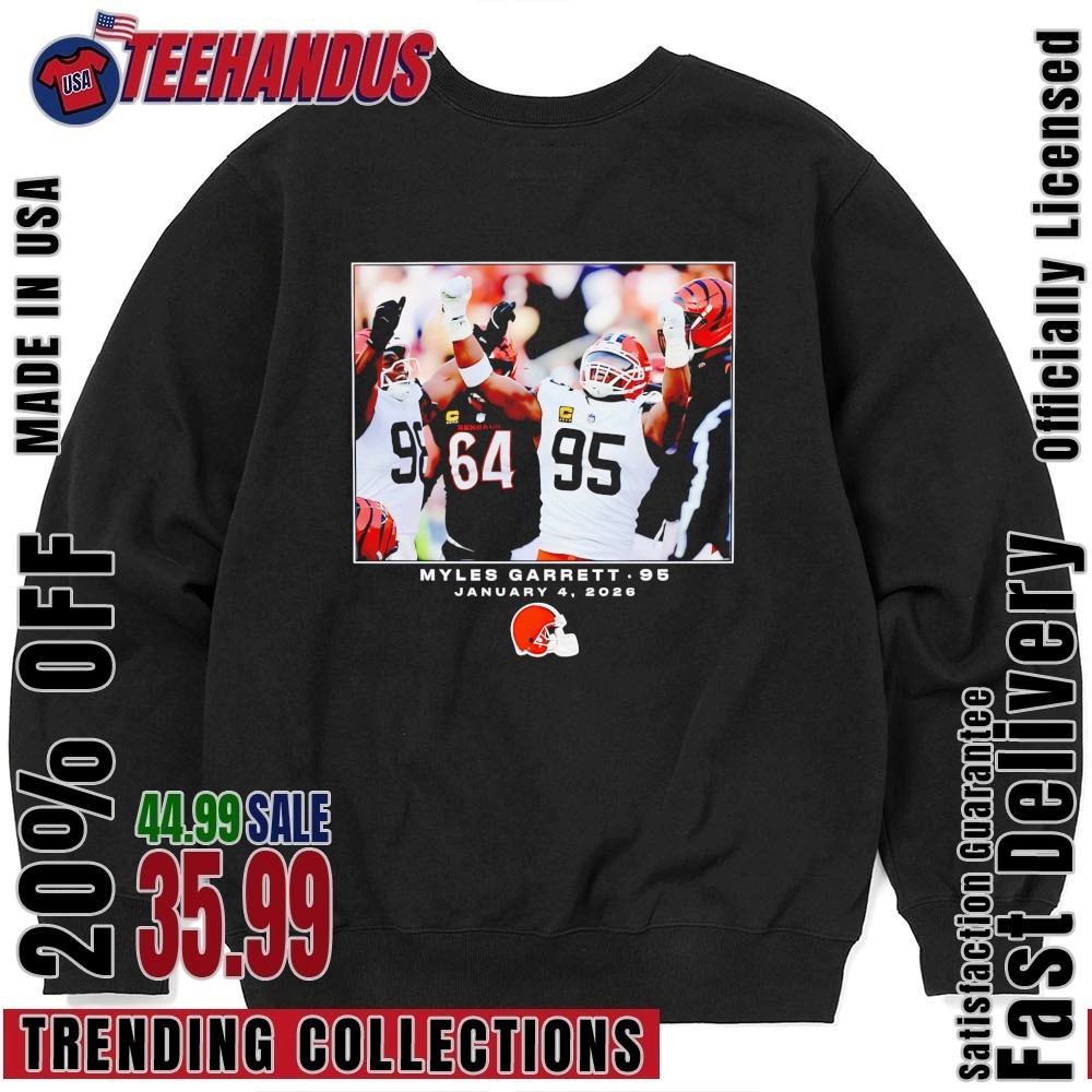 Myles Garrett Cleveland Browns NFL Flash Features Week 18 Shirt, hoodie,  sweater, long sleeve and tank top