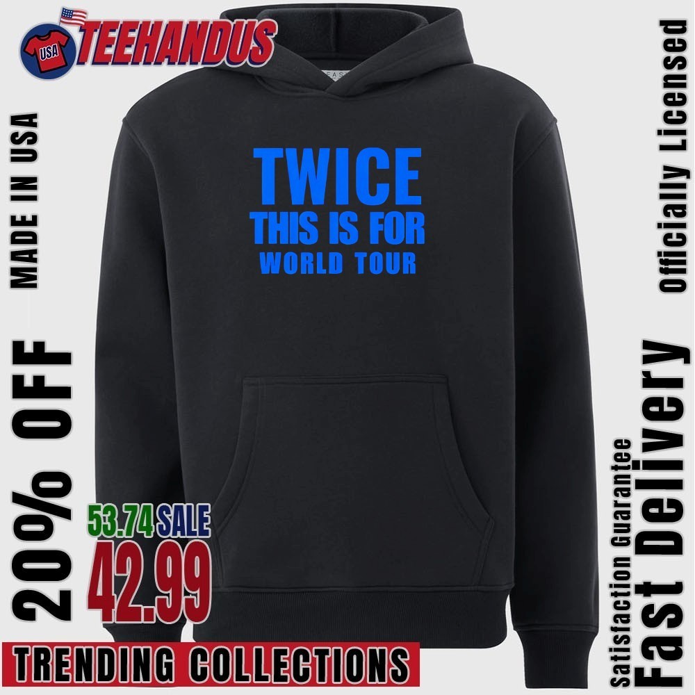 TWICE THIS IS FOR WORLD TOUR ジップ パーカー S TWICE World Tour THIS IS FOR Cotton Hoodie - Merch for ONCE