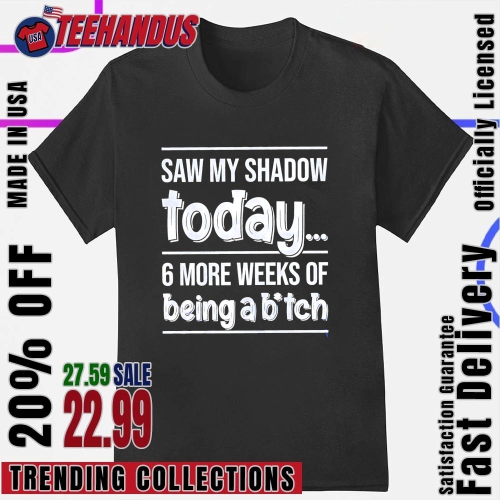 Saw my shadow today 6 more weeks of being a bitch shirt, hoodie